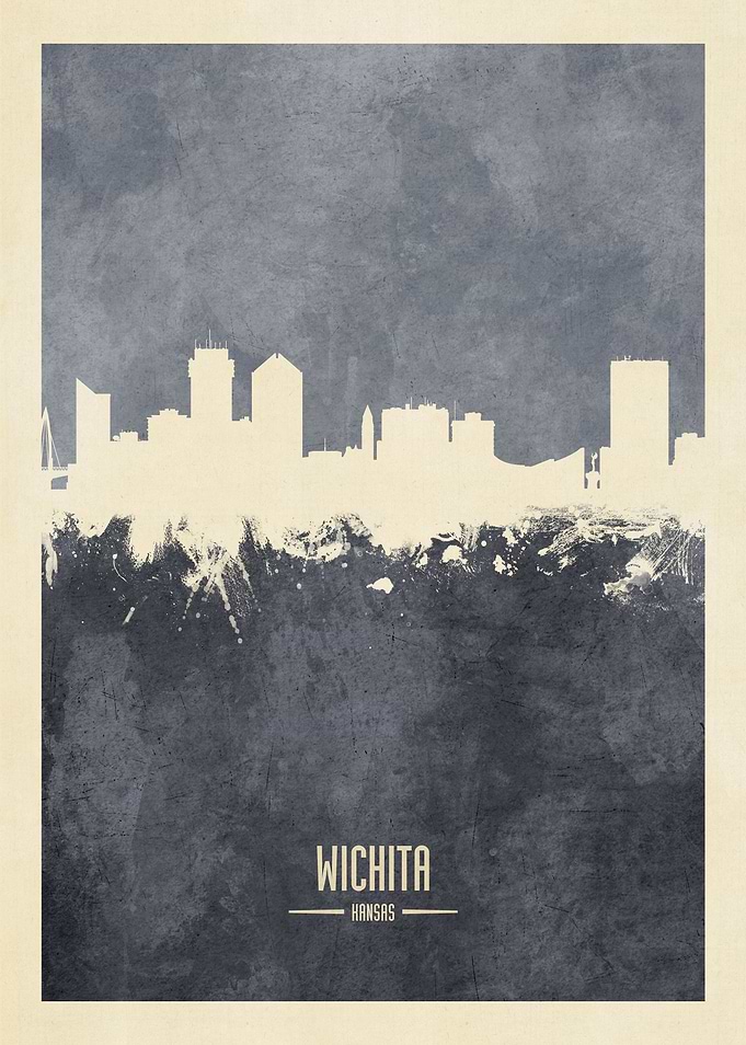 Wichita Kansas Skyline