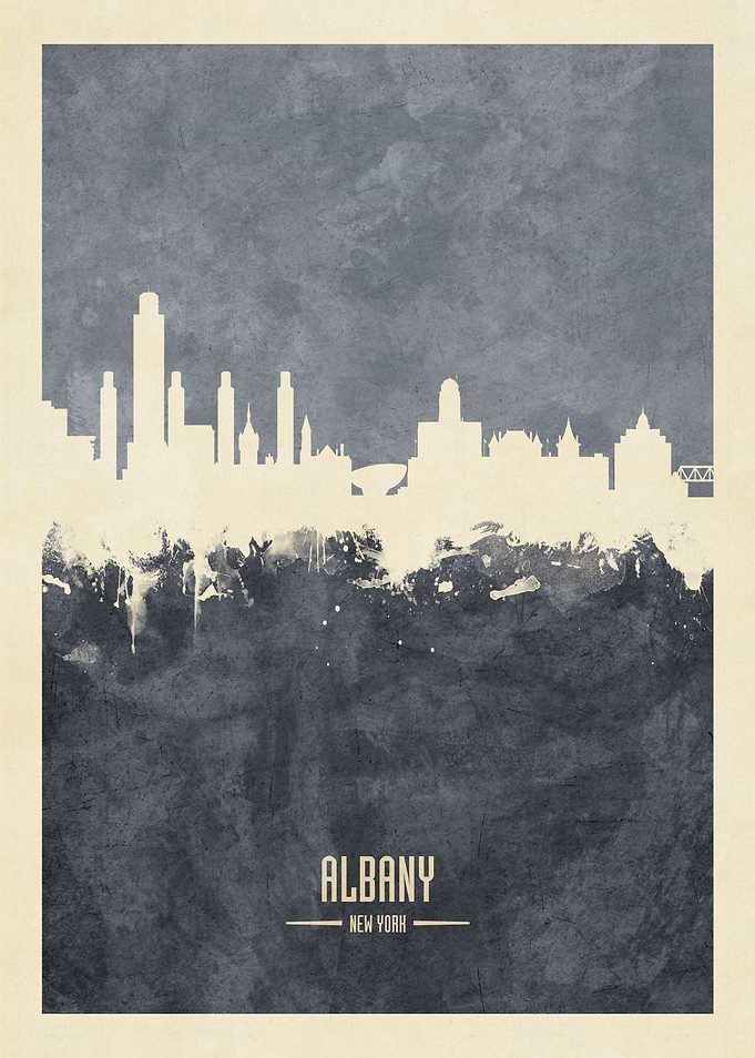 Albany New York Skyline