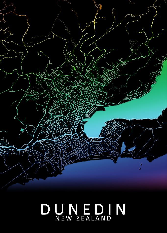 Dunedin New Zealand Map