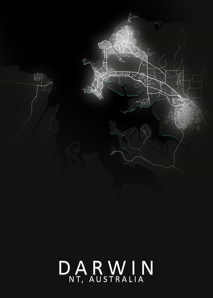 Darwin Australia City Map