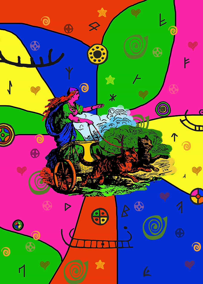 Godess Freya Popart
