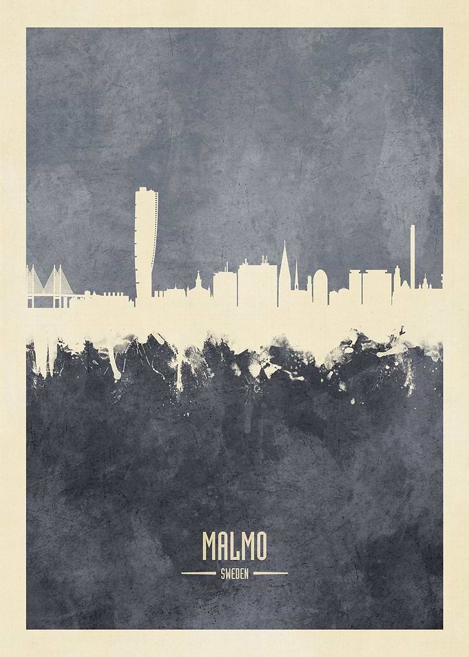 Malmo Sweden Skyline