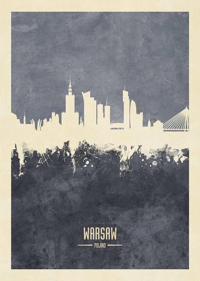 Warsaw Poland Skyline