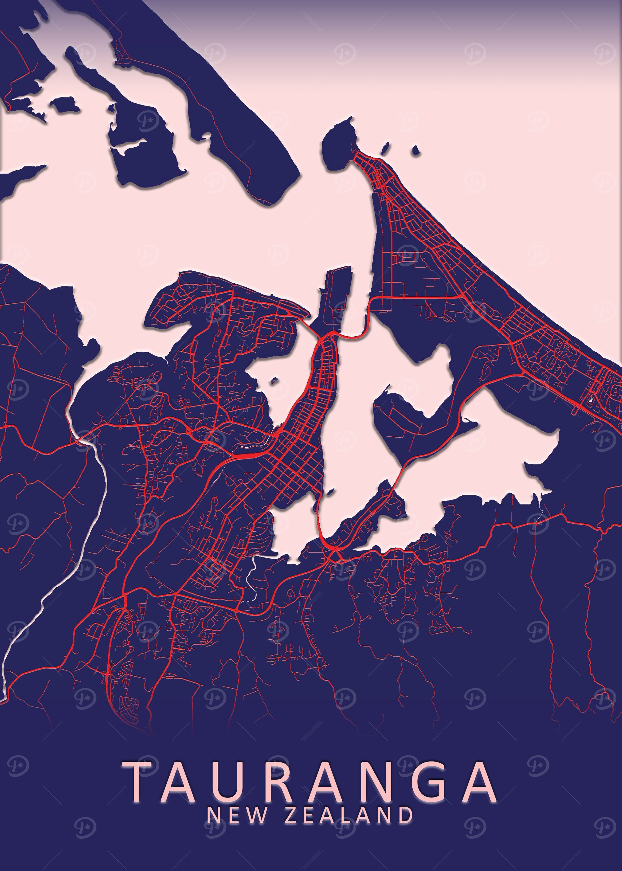 Tauranga New Zealand Map