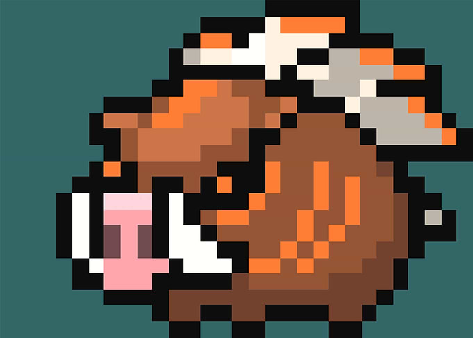 PIXEL Wild Hog