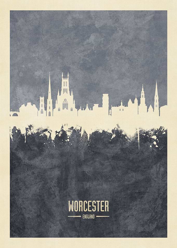 Worcester England Skyline