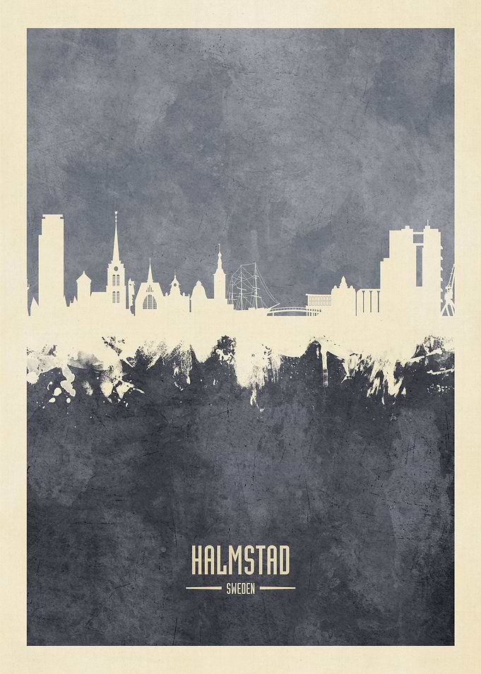 Halmstad Sweden Skyline