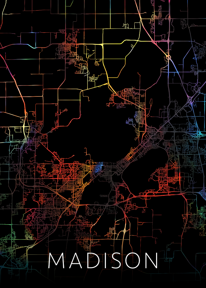 Madison Wisconsin City Map