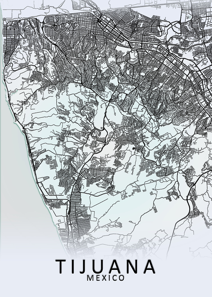 Tijuana Mexico City Map