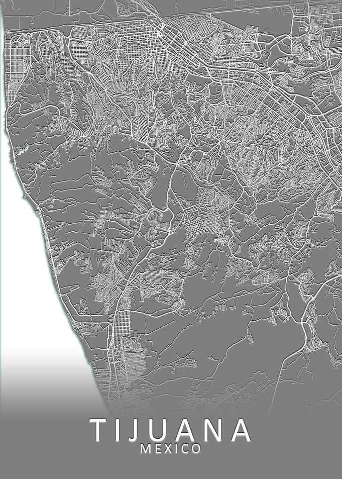 Tijuana Mexico City Map