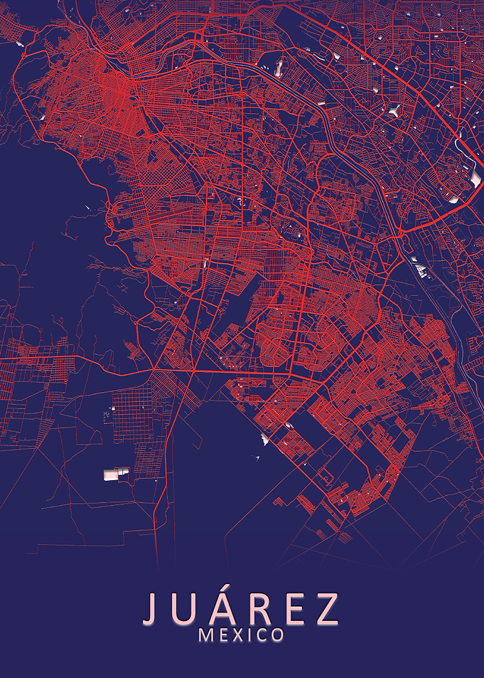 Juarez Mexico City Map