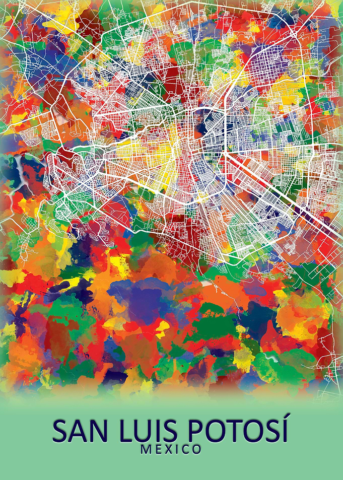 San Luis Potos Mexico Map