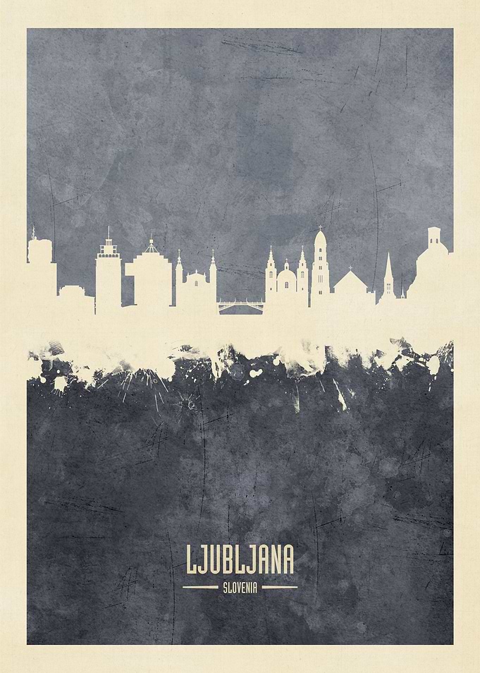 Ljubljana Slovenia Skyline