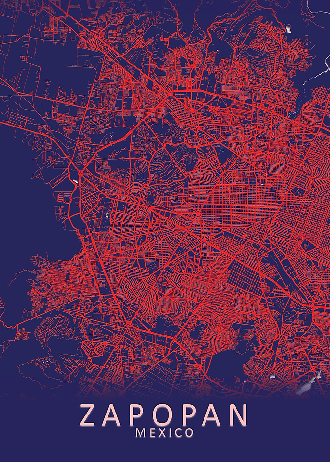 Zapopan Mexico City Map