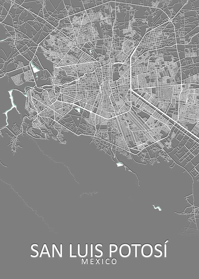 San Luis Potos Mexico Map