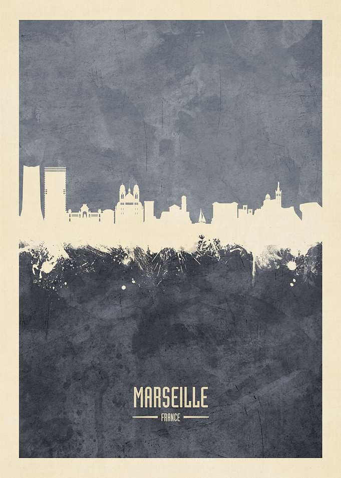 Marseille France Skyline