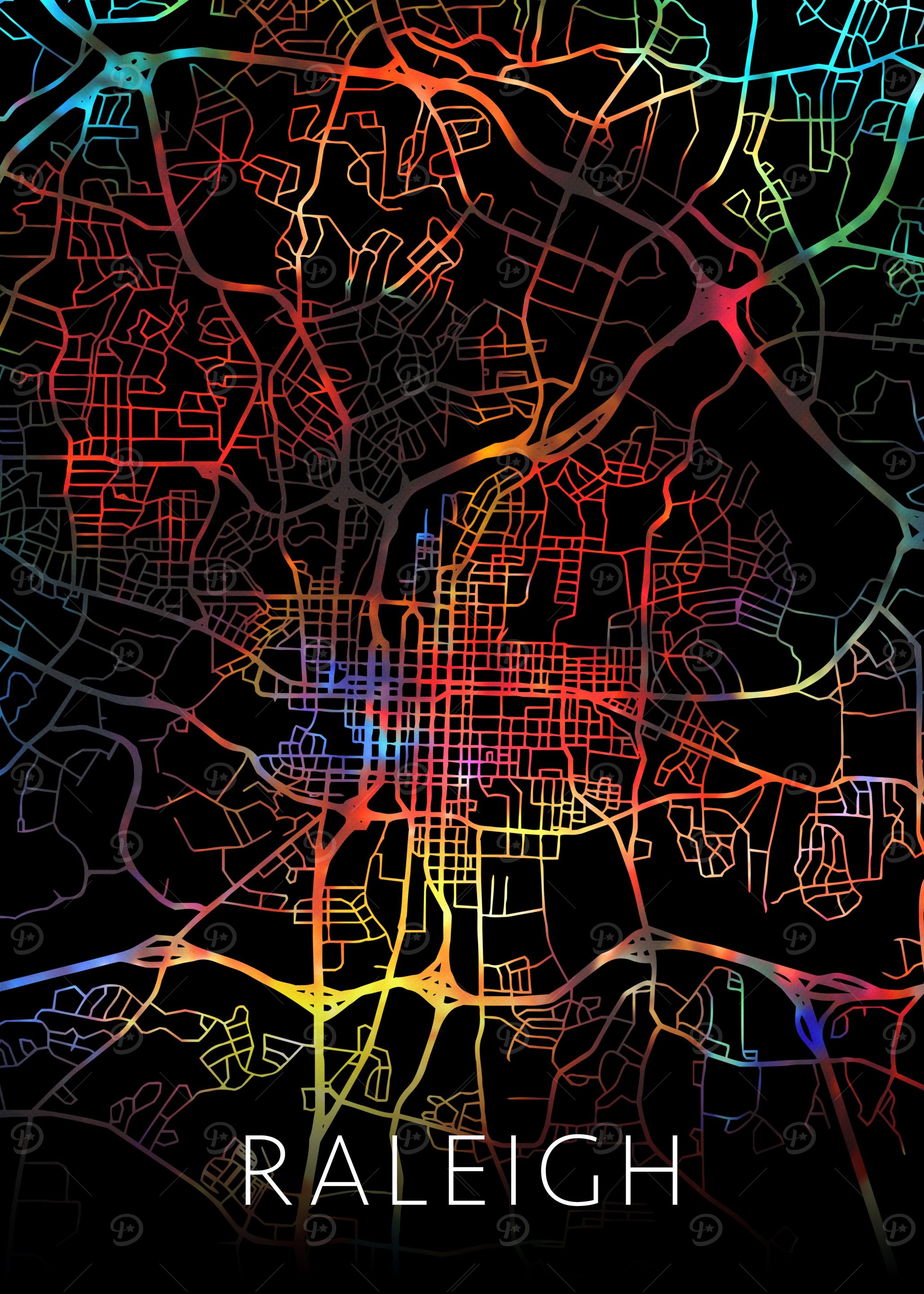 Raleigh North Carolina Map