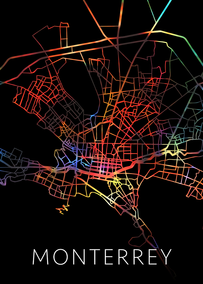 Monterrey Mexico City Map