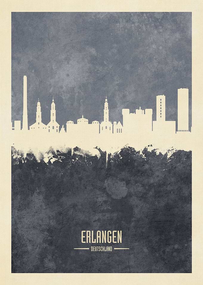 Erlangen Germany Skyline