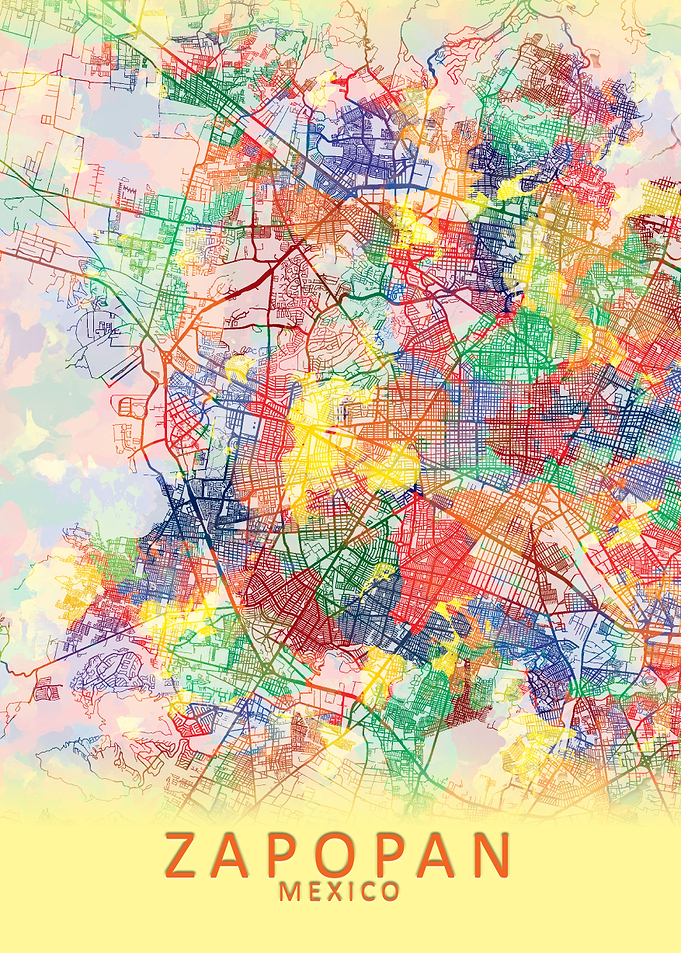 Zapopan Mexico City Map