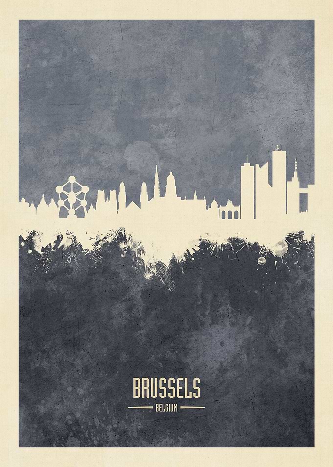 Brussels Belgium Skyline