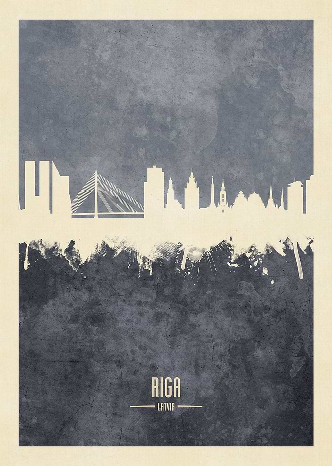 Riga Latvia Skyline