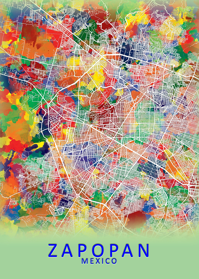 Zapopan Mexico City Map
