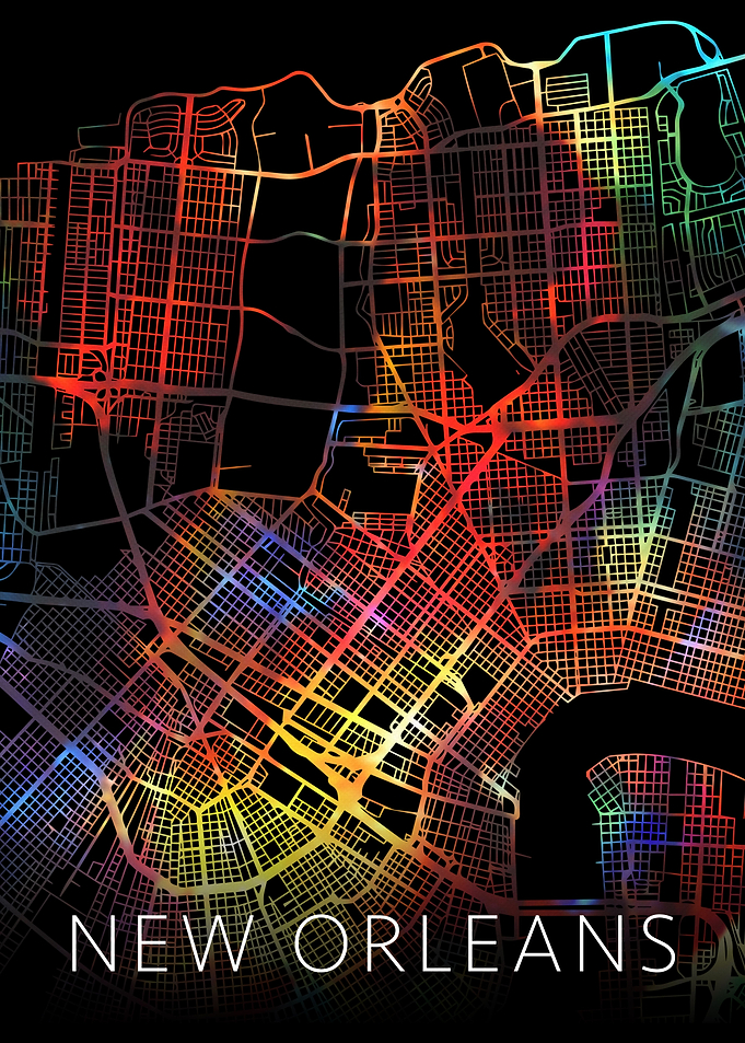 New Orleans Louisiana Map