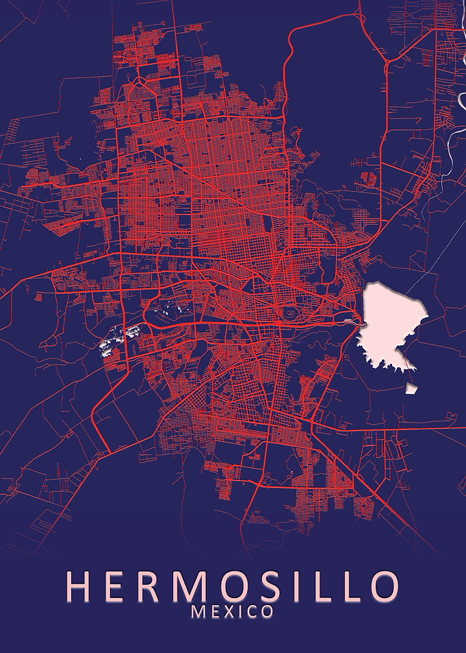 Hermosillo Mexico City Map