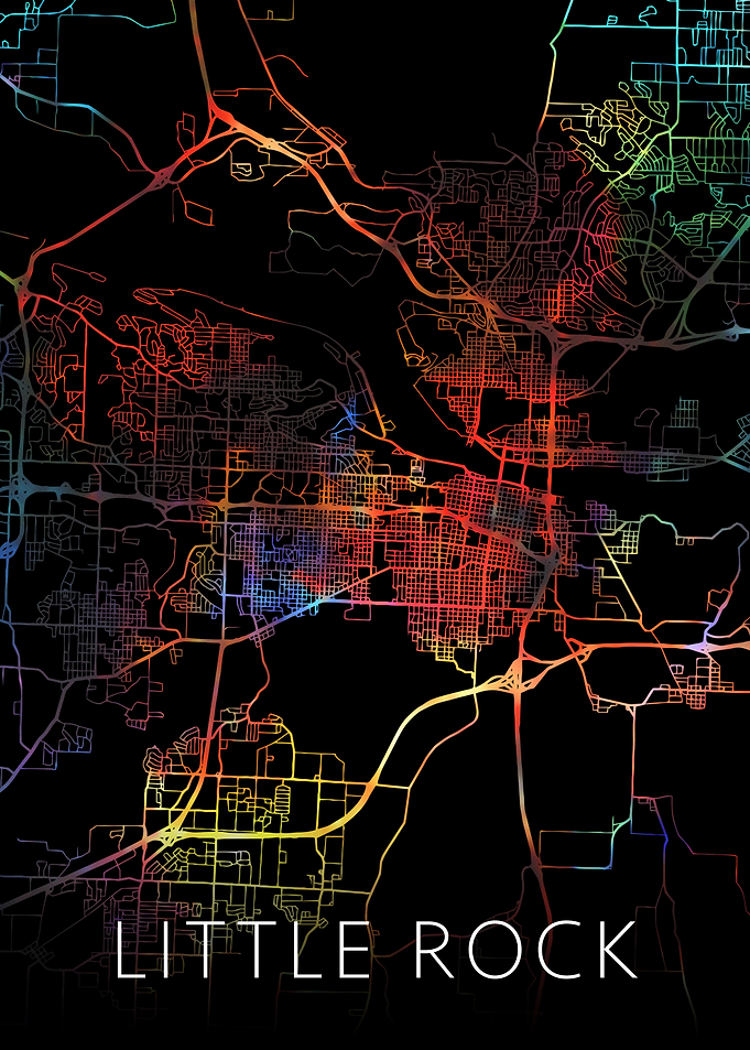 Little Rock Arkansas Map