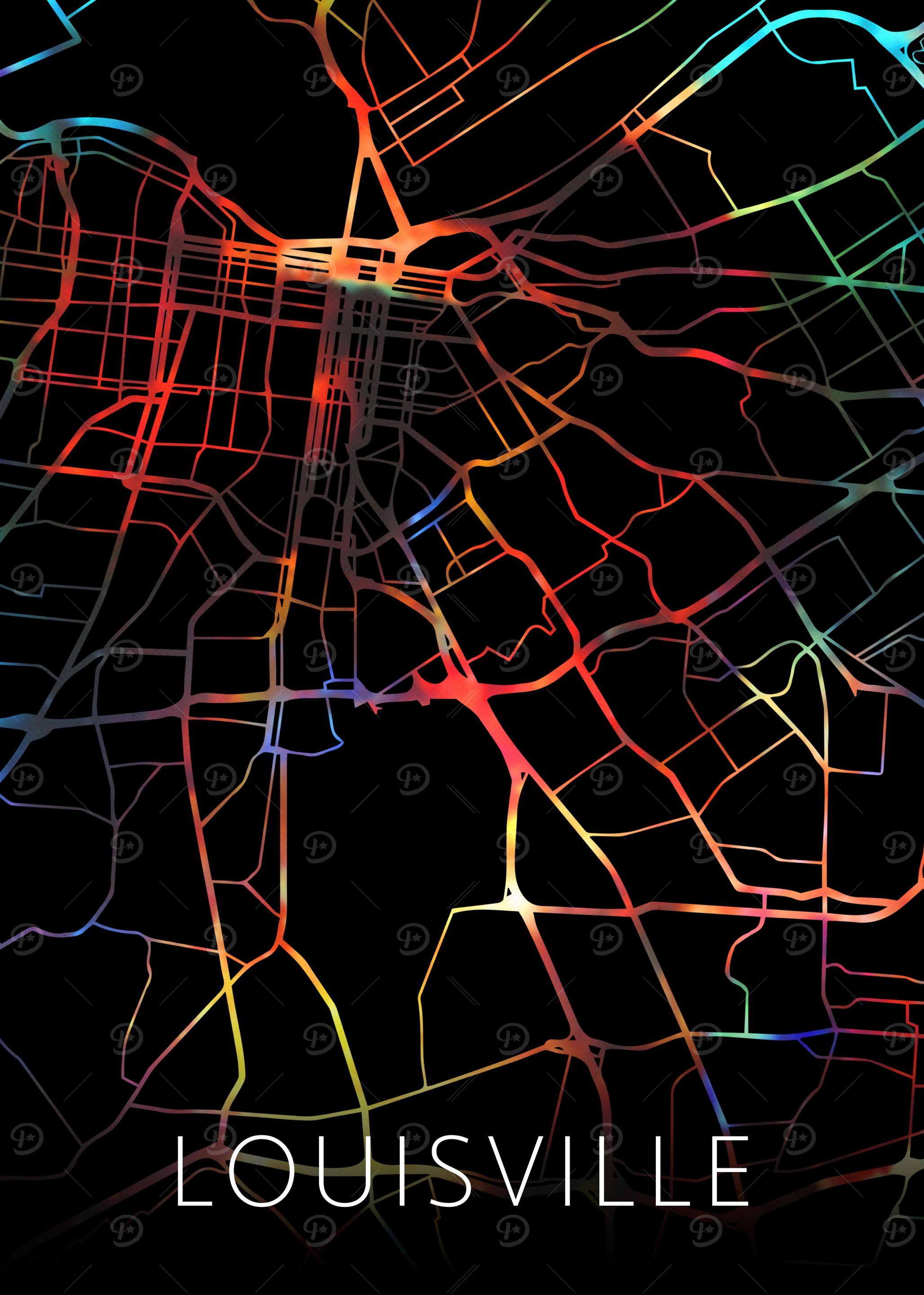 Louisville Kentucky Map