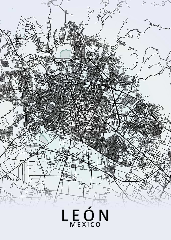 Leon Mexico City Map