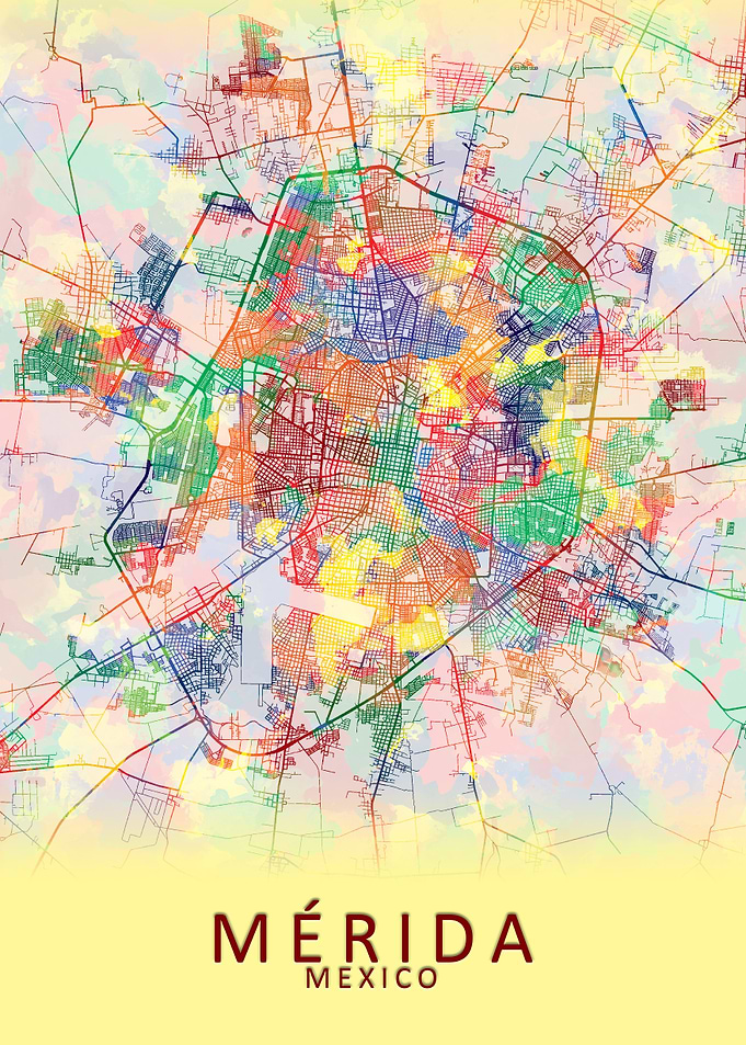 Merida Mexico City Map