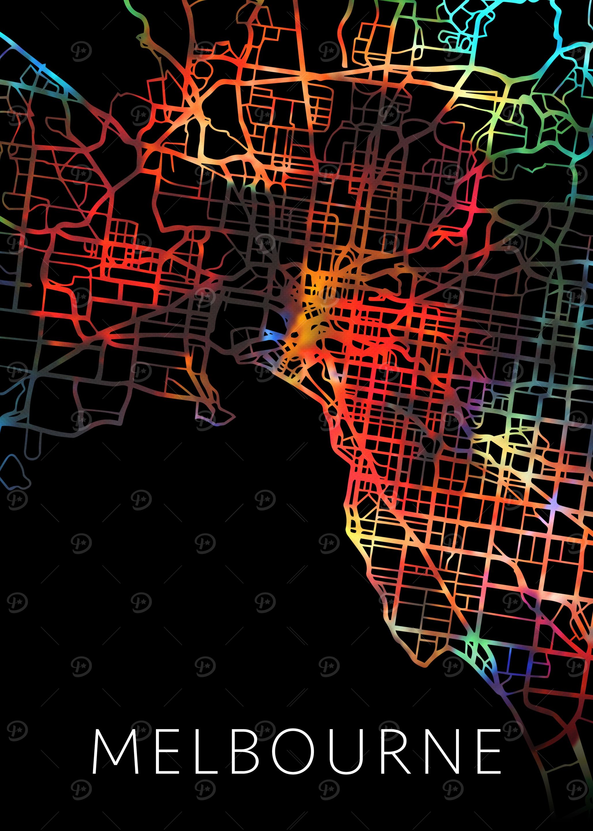 Melbourne Australia Map