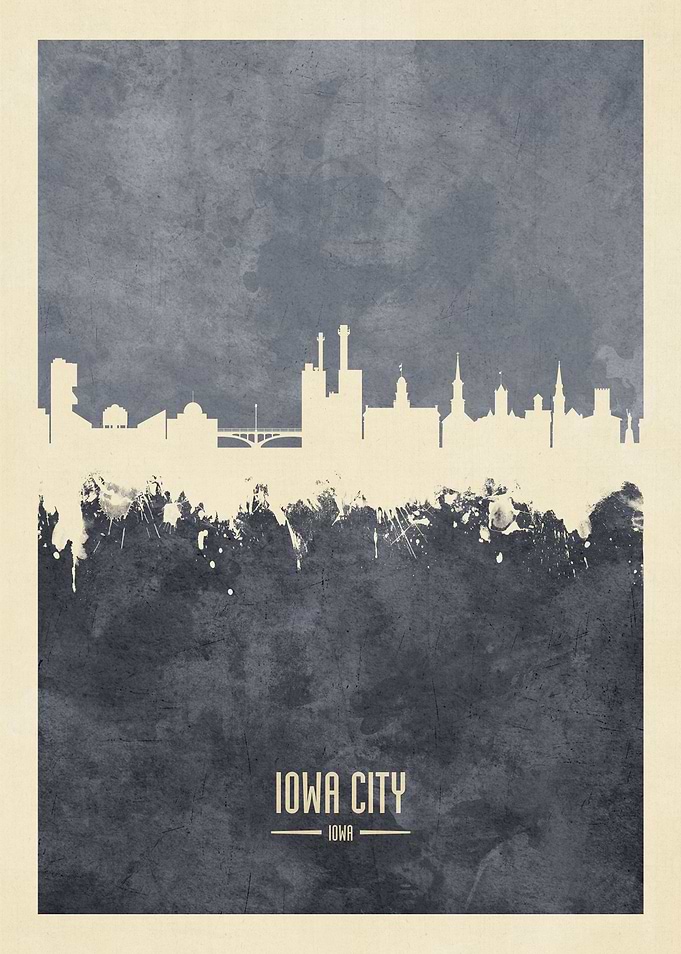 Iowa City Iowa Skyline