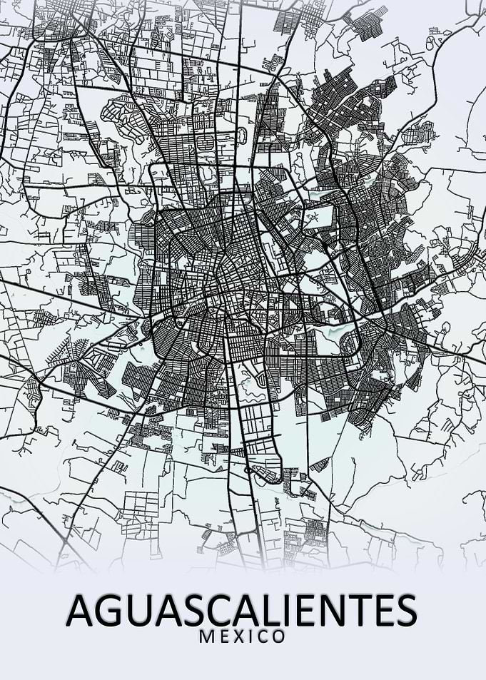 Aguascalientes Mexico Map