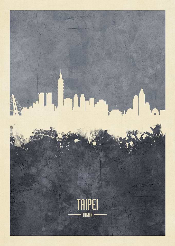 Taipei Taiwan Skyline