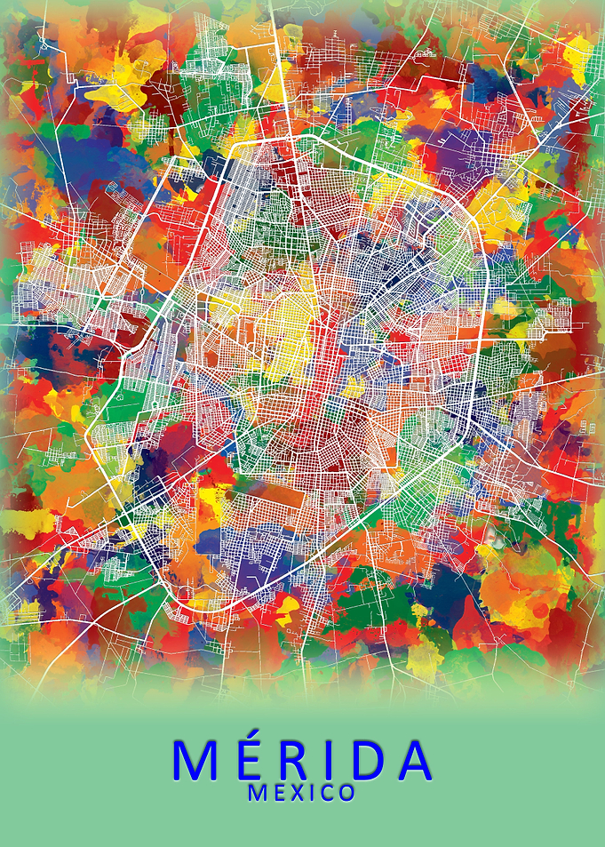 Merida Mexico City Map