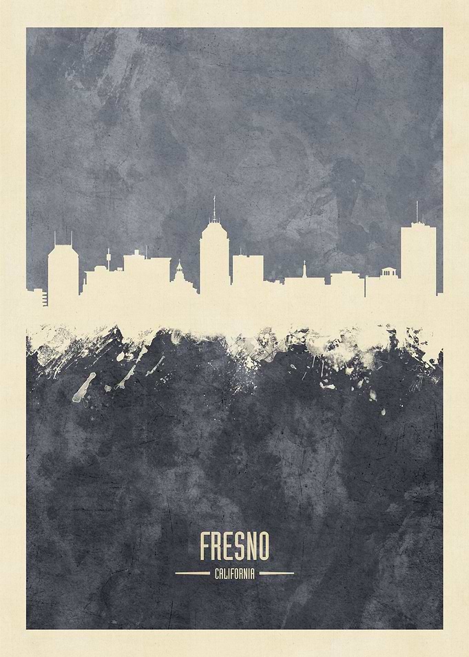 Fresno California Skyline