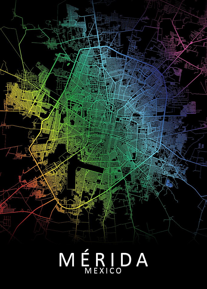 Merida Mexico City Map