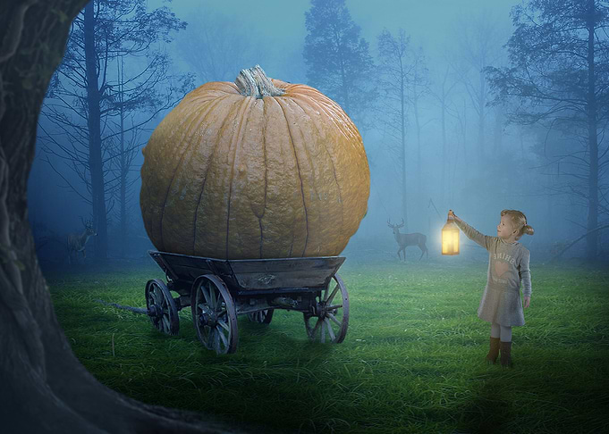 Alone Halloween girl