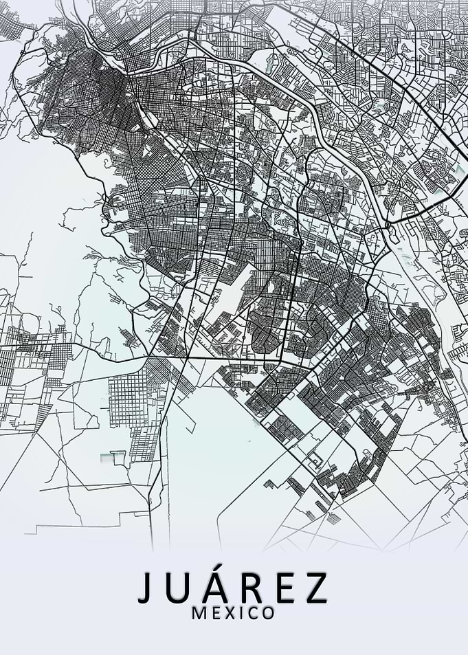 Juarez Mexico City Map