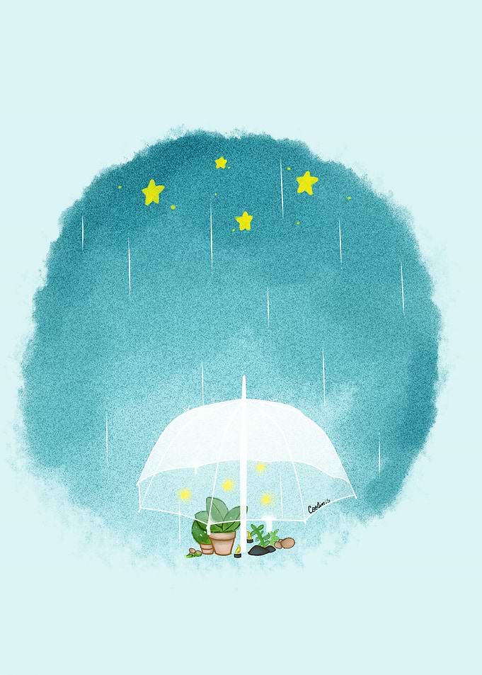Under the rain