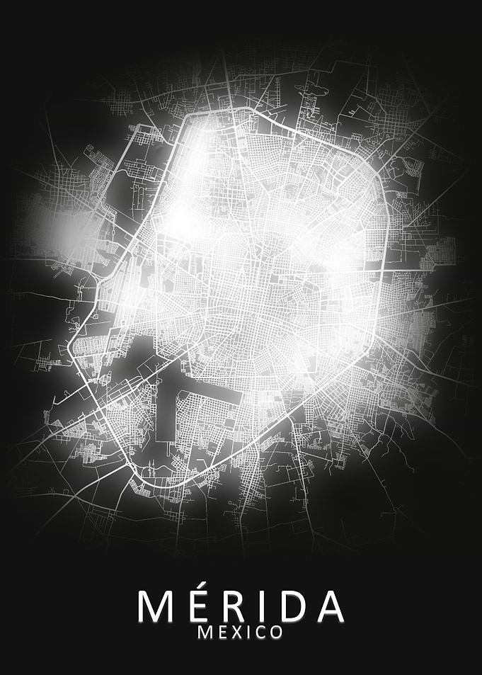 Merida Mexico City Map