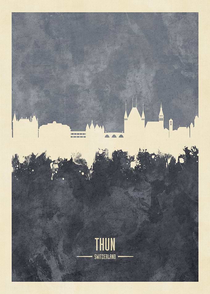 Thun Switzerland Skyline