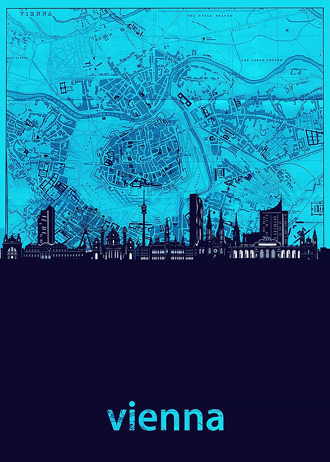 vienna skyline turquoise