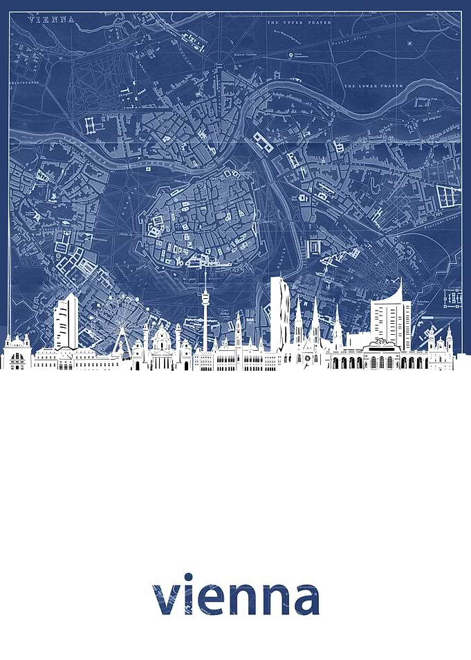 vienna skyline blue