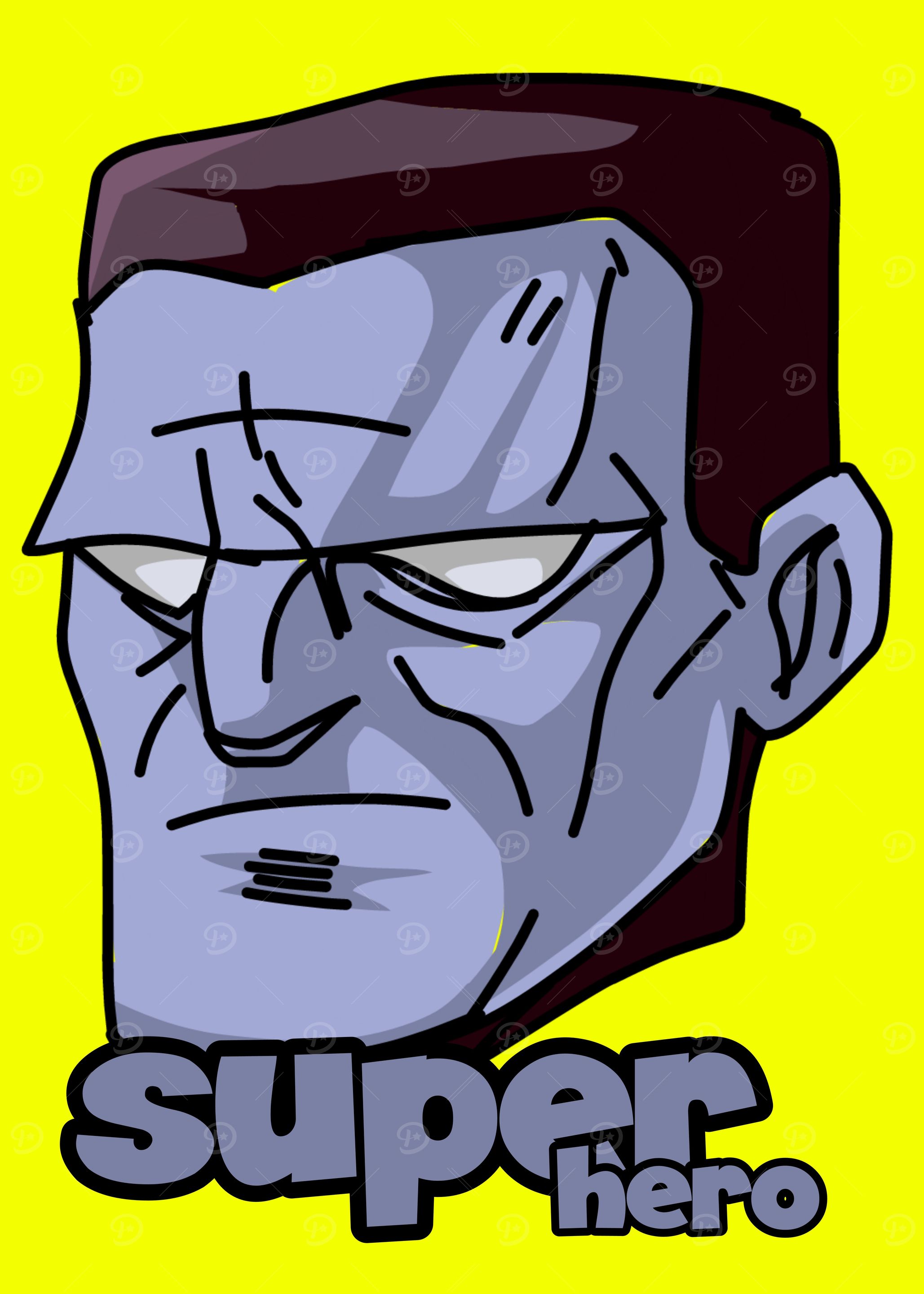 head Hero cartoon