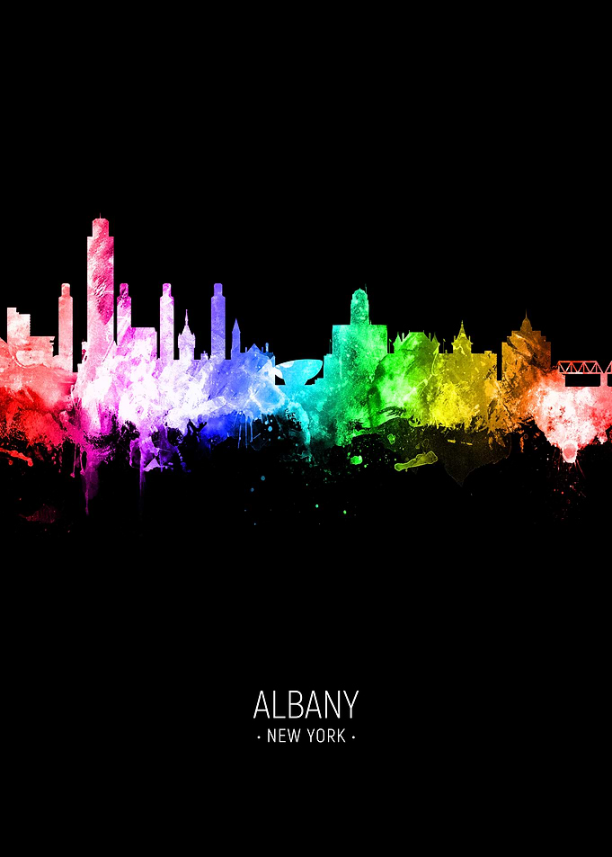Albany New York Skyline