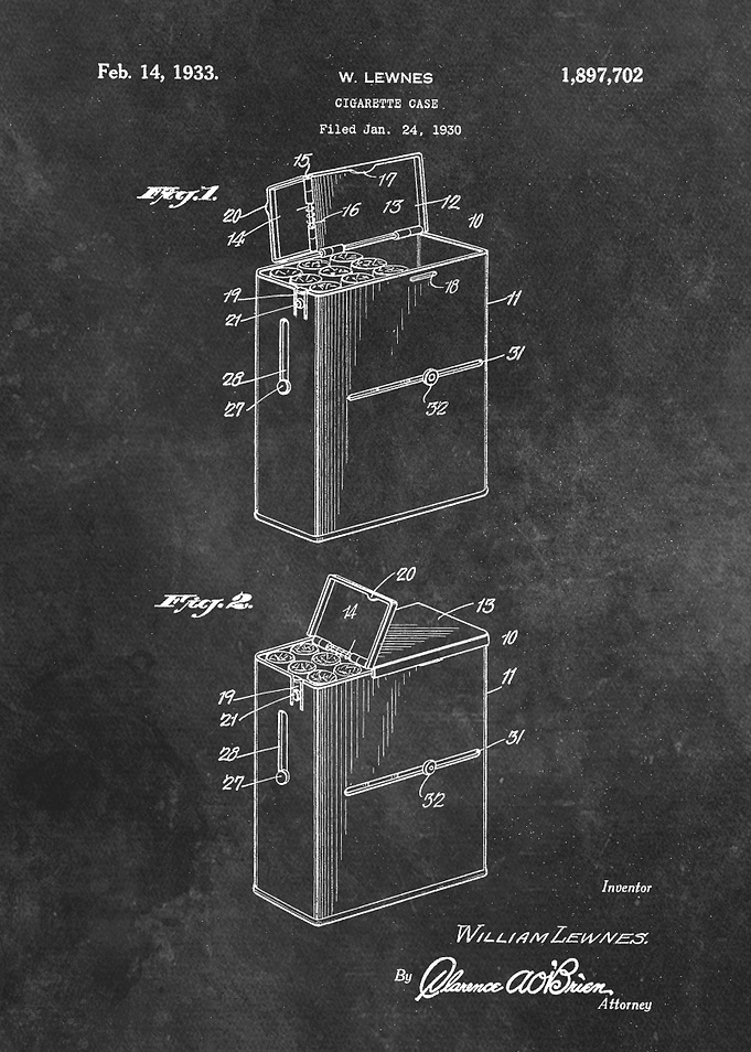 patent Lewnes Cigarette ca